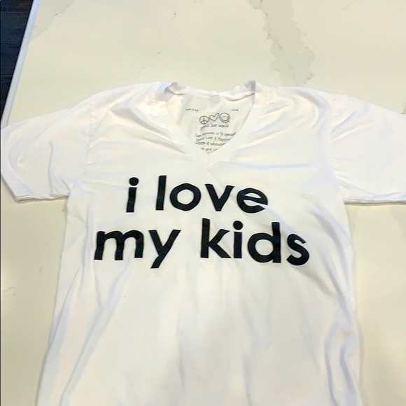 Peace Love World Tops - I love my kids tshirt